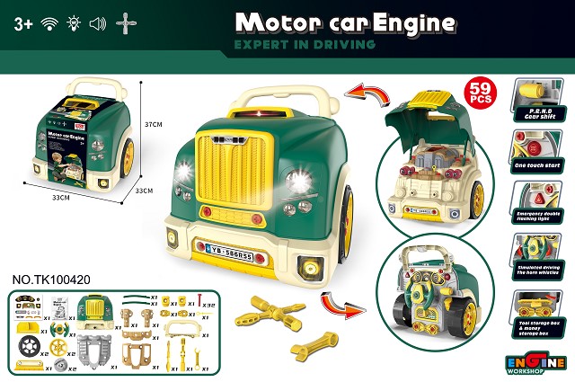 Car assembly and repair toy