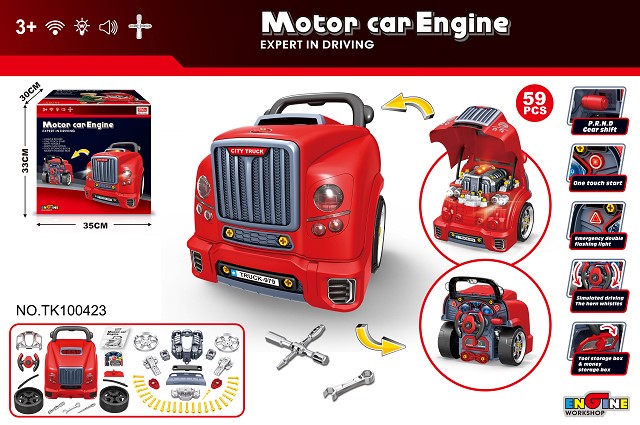 Car assembly and repair toy